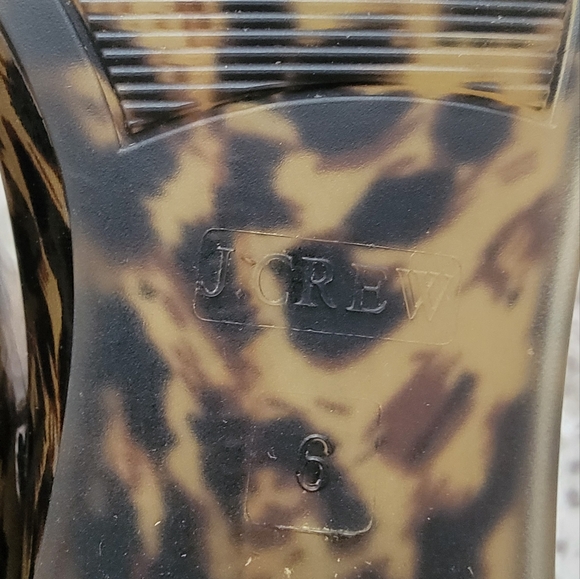 J. Crew Chelsea 🐆 Leopard Rain Boots, size 6 - Picture 6 of 8